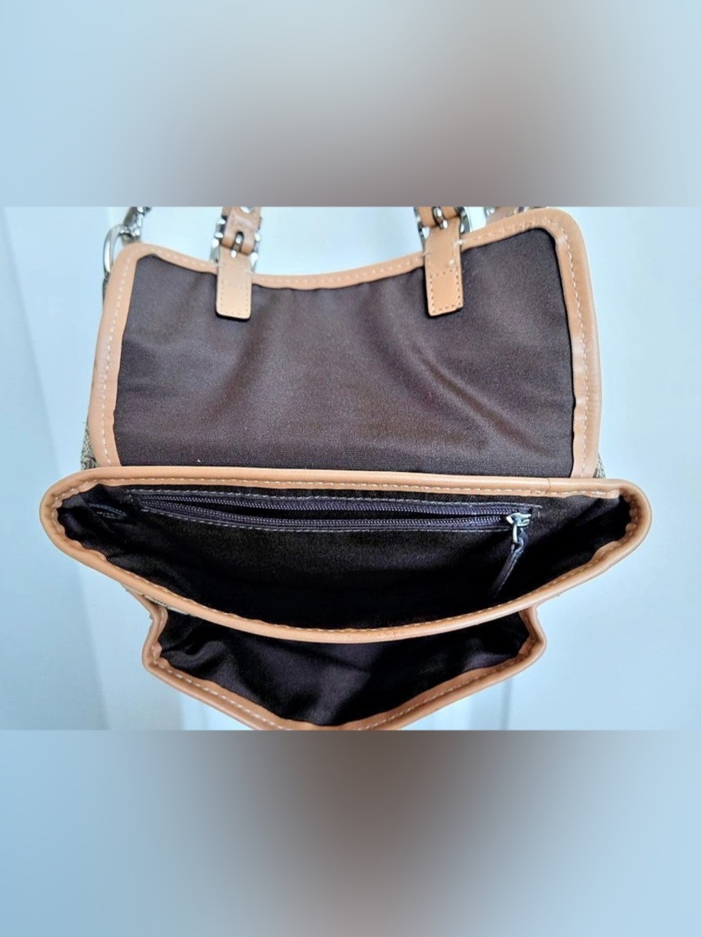 Coach Signature C Utility Belt Bag Crossbody in Brown & Tan - Picture 3 of 15